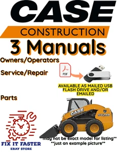Case 1816 Kompaktlader Handbuch Bediener Service Teile Werkstatt Reparatur Besitzer PDF USB - Bild 1 von 5