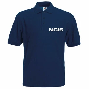 Ncis Polo Shirt Polo Logo TV Series Navy Cis Fanshirt Fan Kirmiserie Krimi - Foto 1 di 4