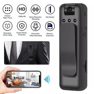 1080P Wifi Body Camera Audio Video Cam Recorder Night Vision DVR Camcorder - Picture 1 of 16