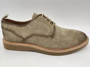 NEW Steve Madden Voyagee Beige Sue Oxford Mens Shoe SZ 8 In Beige Z - Picture 1 of 7