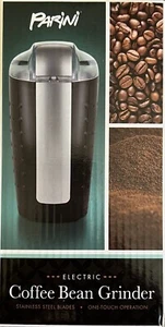 PARINI ELECTRIC COFFEE BEAN GRINDER - Stnls Steel Blades - 6 Cup -New in Box - Picture 1 of 4