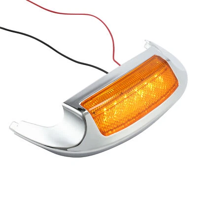 Punta de guardabarros delantero luz naranja para Harley Electra Glide Ultra Limited FLHTK 14-24 Foto 1 de 4