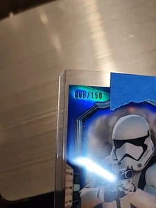 #066/150 2022 Topps Star Wars Finest First Order Stormtrooper Blue Limited Print - Picture 1 of 3
