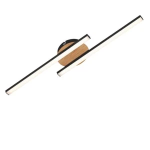 BRILONER Go Plafoniera LED, Luce Bianca Calda, Nero, 56 x 12 x 3,7 cm - Foto 1 di 6