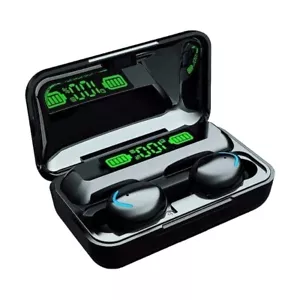 Wireless Bluetooth Earphone With Battery Led Power Bank 5.0 Earbuds 2 In 1 In UK - Picture 1 of 3