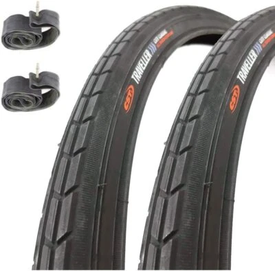 2 COPERTONI 700x35C (37-622) + CAMERE GOMME CST TRAVELLER ALL SEASON COMPOUND