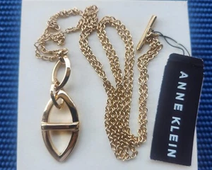 Necklace - Anne Klein Pendant Necklace - Baseball shape pendant - Picture 1 of 7