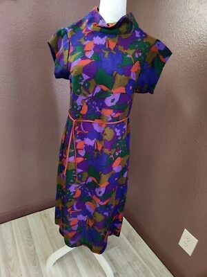 VESTIDO VINTAGE MUJER HECHO A MANO TALLA 6 A 8 Foto 1 de 4