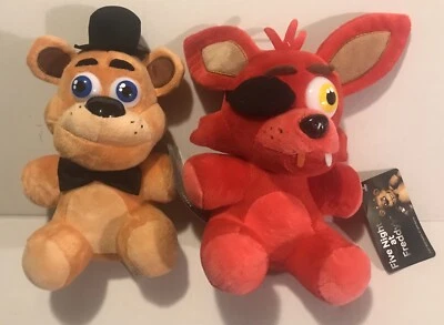 2PCS FNAF Five Nights at Freddy's  FNAF Roter Foxy & Bär Plüschtier Plüschtier - Bild 1 von 4