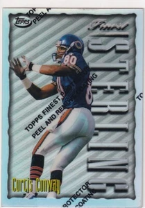 1996 TOPPS FINEST STERLING REFRACTORS CURTIS CONWAY CHICAGO BEARS NFL JC-3729 - Picture 1 of 2