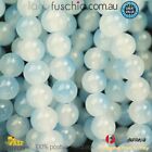 1 Strand 8mm Solid Blue White Round Glass Bead Multiple 100 Pcs Free Postage