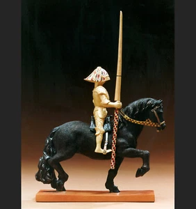 Gustav Klimt Ritter zu Pferd *das Leben ist ein Kampf* Skulptur Figur 20206 - Bild 1 von 1