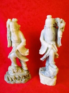 Two Hard Stone Statues from China - Picture 1 of 12