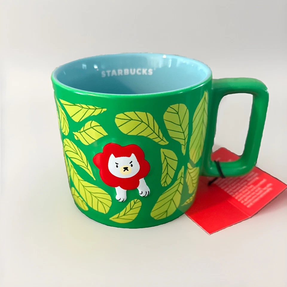 Starbucks Cat/Lion Mug Monyee Chau Collection 2024 14oz