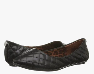 Steve Madden Girls JHeavenQ Ballet Black Quilted Flat Sz 2 New in Box - Picture 1 of 4