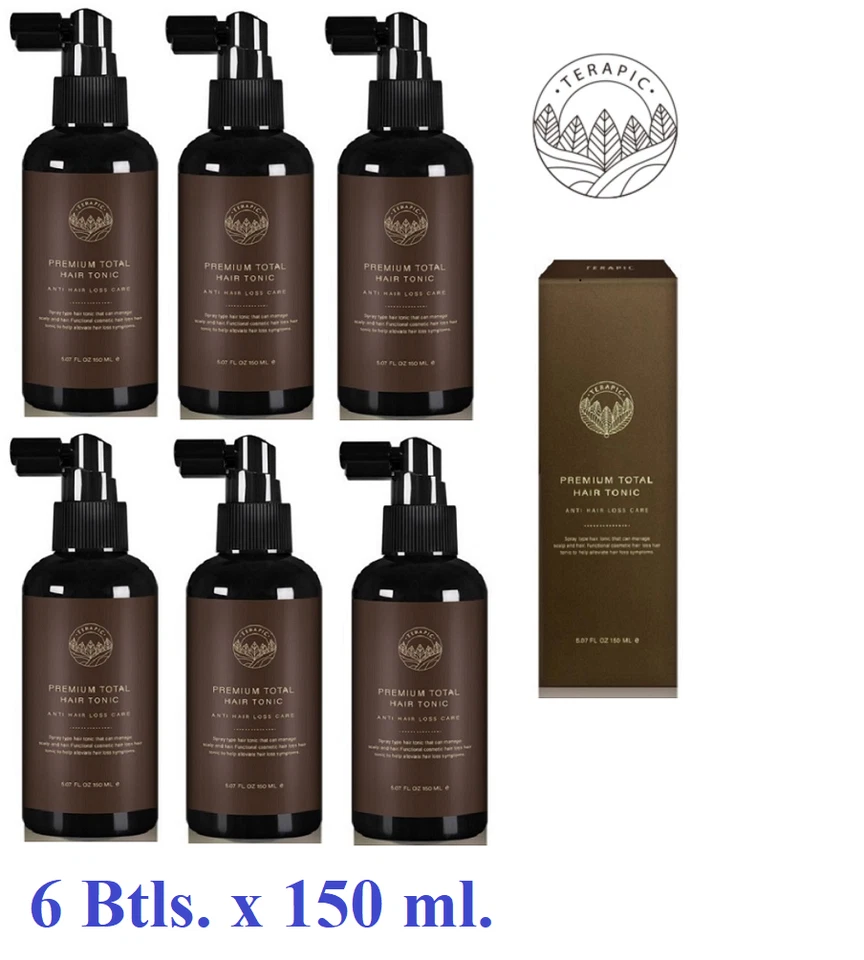 Terapic Premium Herbal Total Hair Tonic 150 Ml Organic Treatment No Chemicals