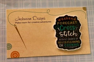 Needleminder Needle Minder weekend forecast no Minders cross stitch - Picture 1 of 2