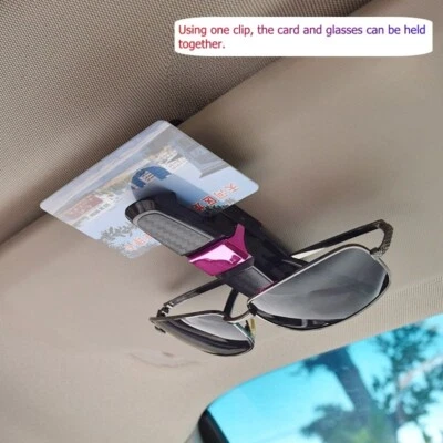 Estuche para gafas de sujeción de billetes de coche (plateado/oro/púrpura/negro) Foto 1 de 4