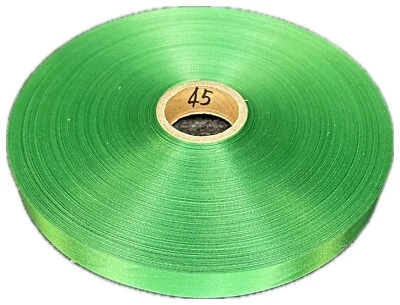 Cinta de satén 3/4 pulgadas (18 mm) 200 yardas cada rollo azul verde amarillo gris rosa Foto 1 de 4