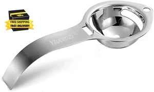 Egg Separator Egg Yolk White Filter Food Grade Egg Divider Stainless Steel Egg S - Picture 1 of 6
