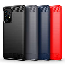 Case For Samsung Galaxy A53 A33 A13 A52s A22 5G Carbon Fiber Soft TPU Thin Cover