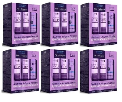 6x Cadiveu Home Care Plastica dos Fios Kit Liso Magico Shampoo Cond Post Sealing - Image 1 of 4