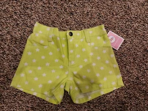 Circo Green w/white Stars Denim Shorts Girls 5t NWT - Picture 1 of 2