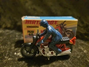 Matchbox Lesney Superfast No. 18 Honda Motorrad Hondarora rot schwarz OVP - Bild 1 von 8
