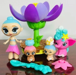 Set Skyrocket Blume Secret Surprise & Baby Pop Puppen Figuren Blume Elefant - Bild 1 von 6