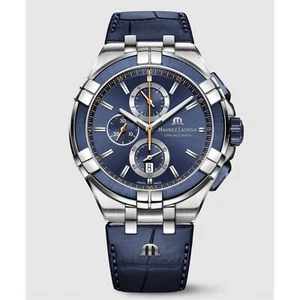 Maurice Lacroix AI1018-SS001-432-4 Men's Aikon Blue Dial Quartz Watch
