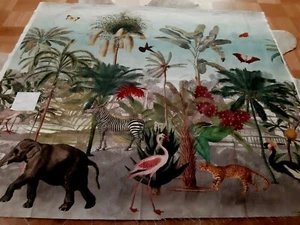  DEKOSTOFF, PANEL ,HALF  PANAMA in  DSCHUNGELN DESIGN  100%CO (128 x 140 cm) - Bild 1 von 6