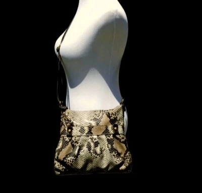 Bolso Bandolera Style & Co Marrón Pitón Estampado Piel de Serpiente Foto 1 de 4
