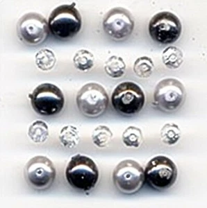 AFFARE FORMALE Perle di Vetro Ceche PERLINE Scrapbooking Creazione Carte Timbratura - Foto 1 di 1