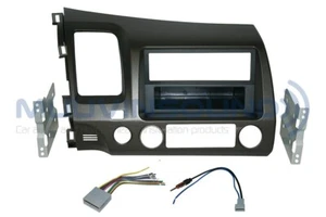 Radio Dash Kit Combo Single DIN GRAY + Wire Harness + Antenna HO74 - Bild 1 von 1