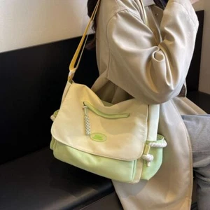 Korean Crossbody Bag Handbag Canvas Bag Leisure Shoulder Bag Unisex - Picture 1 of 17