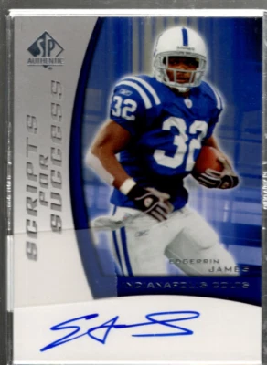 A2829- 2005 SP Authentic Scripts for Success Autographs #SSEJ Edgerrin James - Image 1 of 2