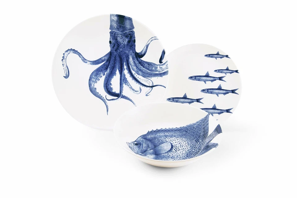 Excelsa Flore et Faune Set Posto Tavola: 3 Piatti, Ceramica (y9F) - Immagine 1 di 1