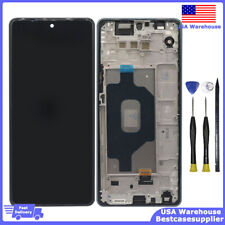 USA Silver For LG Stylo 6 Q730 Q730TM Display LCD Touch Screen Digitizer + Frame
