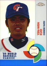 2009 Topps Chrome World Baseball Classic Blue Refr Taipei Baseball #W77 Yen-Wen