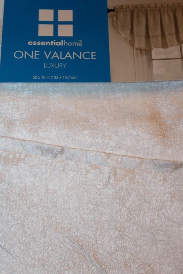 Essential Home One Off-White Luxury Valance 52x18" - Image 1 of 1