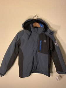 Boys Reebok Winter 3 In 1 Ski Jacket Black/gray Size S(8) MSRP $149