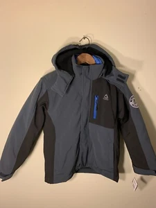 Boys Reebok Winter 3 In 1 Ski Jacket Black/gray Size M(10/12) MSRP $149 - Picture 1 of 5