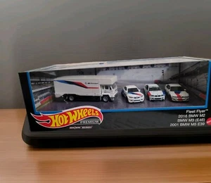 Hot Wheels Premium Fleet Flyer 2016 BMW M2 M3 E46 2001 M5 E39 Diecast Set  - Picture 1 of 5