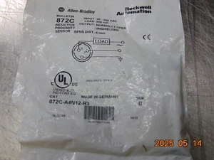 **NEW** ALLEN BRADLEY INDUCTIVE PROXIMITY SWITCH 872C-A4N12-R3 - Picture 1 of 2