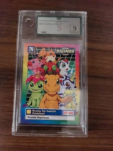 OG GRADED 9 1999 DIGIMON ANIMATED SERIES READY FOR BATTLE! ROOKIES!! - Bild 1 von 2