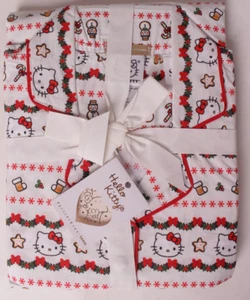 Pottery Barn Teen Hello Kitty Lebkuchen Fair Isle Pyjama, klein - Bild 1 von 3