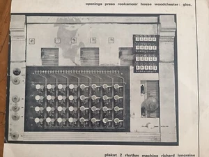 Rhythm Machine.LONCRAINE, Richard.,Plakat 2 openings Press rooksmoor house - Picture 1 of 5