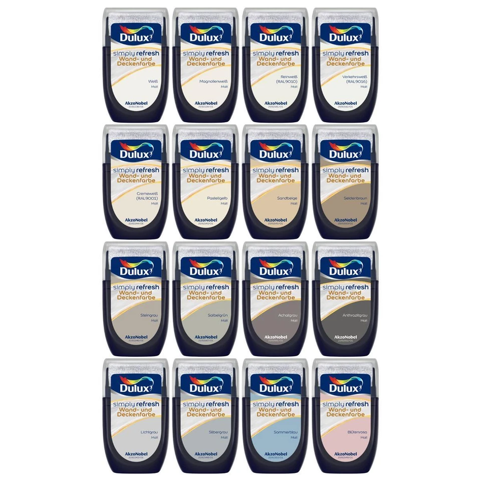 Dulux Simply Refresh 30 ml Farbroller Wandfarbe Tester alle Farben - Bild 1 von 1