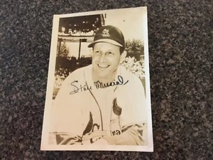 Stan Musial Autograph Original 5x7 Photo St Louis Cardinals - Picture 1 of 2