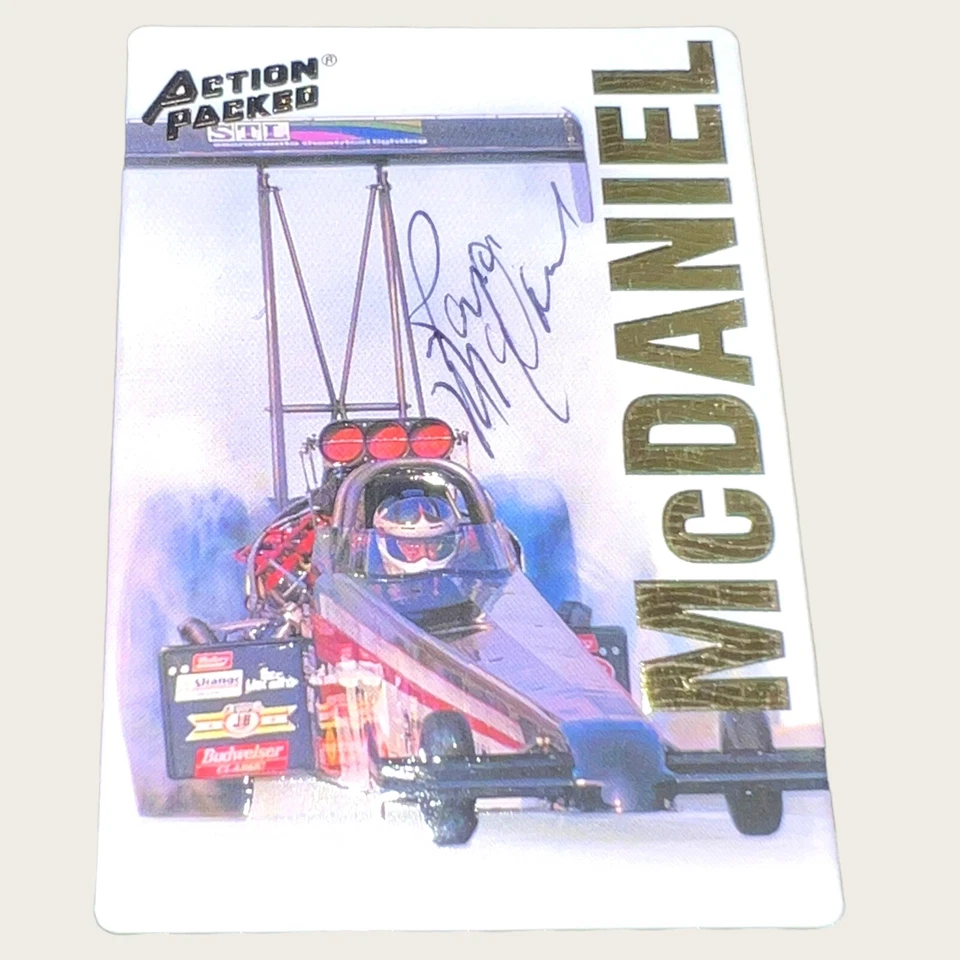 Rance McDaneil TOP FUEL 1994 ACTION PACKED #15 autographed NHRA RACING card RARE - Image 1 of 1